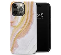 Selencia Coque arrière Vivid Tough pour Apple iPhone 14 Pro Max - Chic Marble Gold