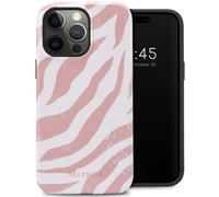 Selencia Selencia Coque arrière Vivid iPhone 14 Pro Max Colorful Zebra Old Pink Multicolore