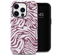 Selencia Selencia Coque arrière Vivid iPhone 14 Pro Trippy Swirl Dark Rose Multicolore