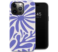 Selencia Selencia Coque arrière Vivid pour iPhone 14 Pro Max Modern Bloom Sapphire Blue Multicolore