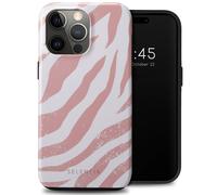 Selencia Selencia Coque arrière Vivid pour iPhone 15 Pro Max Colorful Zebra Old Pink Multicolore