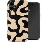 Selencia Selencia Coque arrière Vivid iPhone 16 Art Wave Black Multicolore