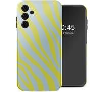 Selencia Selencia Coque arrière Vivid pour Samsung Galaxy A15 (5G) Zebra Winter Sky Titanium Yellow Multicolore