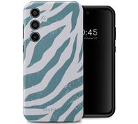 Selencia Coque arrière Vivid pour Samsung Galaxy A35 - Colorful Zebra Pine Blue