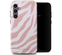 Selencia Coque arrière Vivid pour Samsung Galaxy S23 FE - Colorful Zebra Old Pink
