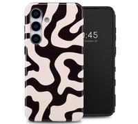 Selencia Selencia Coque arrière Vivid pour Samsung Galaxy S25 Plus Art Wave Black Multicolore