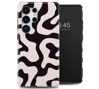Selencia Selencia Coque arrière Vivid pour Samsung Galaxy S25 Ultra Art Wave Black Multicolore