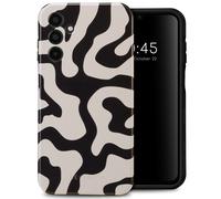 Selencia Coque arrière Vivid pour Samsung Galaxy A15 (5G/4G) - Art Wave Black