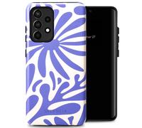 Coque pour Samsung Galaxy A52 (4G),Samsung Galaxy A52 (5G),Samsung Galaxy A52s Plastique Modern Bloom Saphir Blue