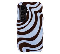 Selencia Selencia Coque arrière Vivid Wavy avec MagSafe pour Samsung Galaxy S26 Dream Swirl Chocolate Multicolore