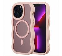 Selencia Selencia Coque arrière Wavy avec MagSafe pour iPhone 13 Pro Soft Pink Rose