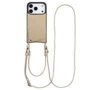 Selencia Selencia Coque de télephone Nova avec cordon et porte-cartes iPhone 17 Pro Beige Beige