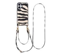 Selencia Selencia Coque de télephone Nova avec cordon et porte-cartes iPhone 17 Zazzy Zebra Multicolore