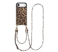 Selencia Selencia Coque de télephone Nova avec cordon et porte-cartes iPhone Air Leopard Multicolore