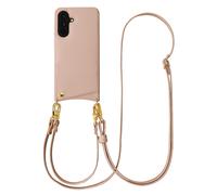 Selencia Selencia Coque de télephone Nova avec cordon et porte-cartes pour Samsung Galaxy A57 (5G) Dusty Rose Rose