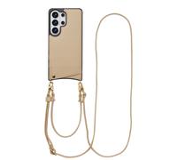 Selencia Selencia Coque de télephone Nova avec cordon et porte-cartes pour Samsung Galaxy S26 Ultra Beige Beige