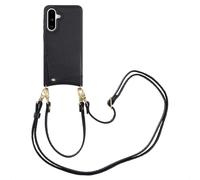 Selencia Coque de télephone Nova avec cordon et porte-cartes pour Samsung Galaxy A36 / A56 - Noir