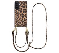 Selencia Selencia Coque de télephone Nova avec cordon et porte-cartes Samsung Galaxy A37 (5G) Leopard Multicolore