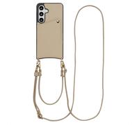 Selencia Nova étui de téléphone avec cordon et porte-cartes pour Samsung Galaxy S24 / S25 - Beige