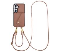 Selencia Coque de télephone Sera avec cordon et porte-cartes enveloppe pour Samsung Galaxy S26 - Old Pink