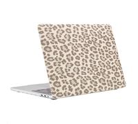 Selencia Coque Laptop Sabi imprimé panthère pour Apple MacBook Pro 13 pouces (2020 / 2022) - Soft Ivory
