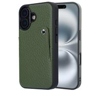 Selencia Selencia Coque Riva avec porte-cartes iPhone 16 Sage Green Vert