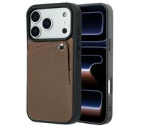 Selencia Selencia Coque Riva avec porte-cartes iPhone 17 Pro Mocha Brown Marron