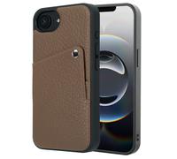 Selencia Selencia Coque Riva avec porte-cartes pour iPhone 17e / 16e Mocha Brown Marron