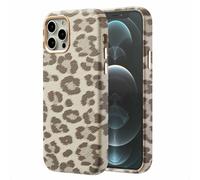 Selencia Selencia Coque Sabi imprimé panthère avec MagSafe iPhone 12 (Pro) Soft Ivory Beige