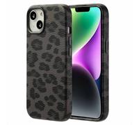 Selencia Selencia Coque Sabi imprimé panthère avec MagSafe iPhone 14 Midnight Black Noir