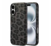 Selencia Selencia Coque Sabi imprimé panthère avec MagSafe iPhone 16 Midnight Black Noir