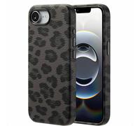 Selencia Selencia Coque Sabi imprimé panthère avec MagSafe pour iPhone 17e / 16e Midnight Black Noir