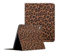 Selencia Coque tablette Sabi avec imprimé léopard pour Apple iPad 11 (2025) 11 pouces A16 / iPad 10 (2022) 10.9 pouces - Mocha Brown
