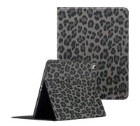 Selencia Selencia Coque tablette Sabi avec imprimé léopard iPad Air 11 pouces (2025) M3 / (2024) M2 / Air 5 (2022) / Air 4 (2020) Midnight Black Noir