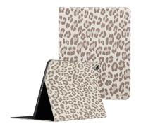 Selencia Selencia Coque tablette Sabi avec imprimé léopard iPad Air 11 pouces (2026) M4 / (2025) M3 / (2024) M2 / Air 5 (2022) / Air 4 (2020) Soft Ivory Beige