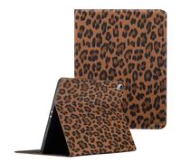 Selencia Selencia Coque tablette Sabi avec imprimé léopard iPad Air 11 pouces (2026) M4 / (2025) M3 / (2024) M2 / Air 5 (2022) / Air 4 (2020) Mocha Brown Marron