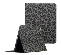 Selencia Coque tablette Sabi avec imprimé léopard pour Apple iPad 11 (2025) 11 pouces A16 / iPad 10 (2022) 10.9 pouces - Midnight Black