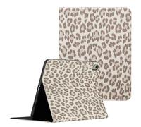 Selencia Selencia Coque tablette Sabi avec imprimé léopard pour iPad 11 (2025) 11 pouces A16 / iPad 10 (2022) 10.9 pouces Soft Ivory Beige