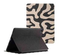 Selencia Selencia Coque tablette Vivid pour Samsung Galaxy Tab A9 Plus Art Wave Black Beige