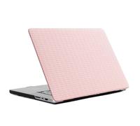 Selencia Selencia Coque tissée MacBook Pro 13 pouces (2020 / 2022) A2289 / A2251 / A2338 Rose Rose