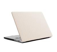 Selencia Selencia Coque tissée pour MacBook Pro 16 pouces (2021) / Pro 16 pouces (2023) M3 chip Beige Beige
