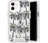 Selencia Selencia Coque très protectrice Zarya Fashion iPhone 12 Mini Palmtree Transparent