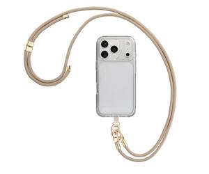Selencia Selencia Cordon universel pour téléphone avec 2 crochets réglable Beige Beige