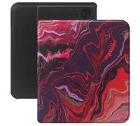 Selencia Selencia Étui de liseuse portefeuille Vivid Kobo Libra Colour / Libra 2 Marble Purple Multicolore