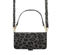 Selencia Selencia Étui de télephone portefeuille imprimé léopard Sabi Samsung Galaxy S25 / S24 Midnight Black Noir