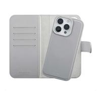 Selencia Étui portefeuille amovible Olyn avec MagSafe pour Apple iPhone 16 Pro - Gris