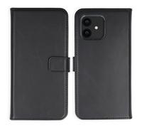 Selencia Selencia Étui portefeuille en cuir véritable Fairphone 6 Noir Noir