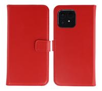 Selencia Selencia Étui portefeuille en cuir véritable Fairphone 6 Rouge Rouge