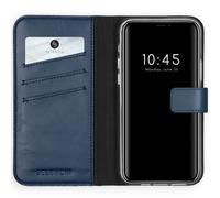 Selencia Bibliothèque en cuir véritable pour iPhone 12 Pro Max - Bleu