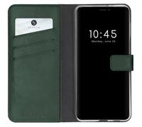 Selencia Selencia Étui portefeuille en cuir véritable iPhone 13 Pro Vert Vert